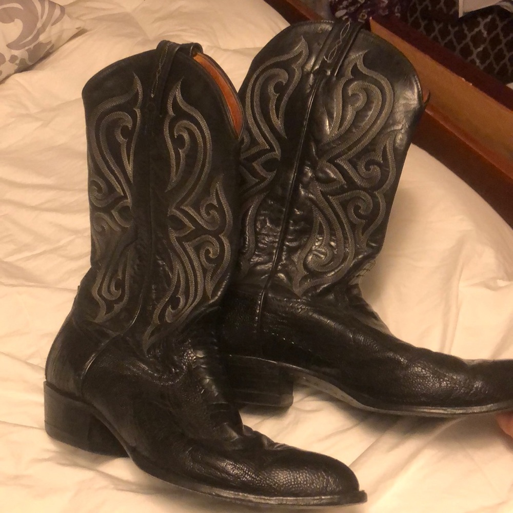 Tony Lama men’s ostrich boots